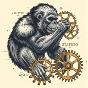 Steampunk Bigfoot Tattoo