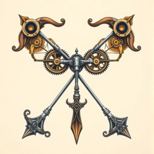 Steampunk Bow Tattoo