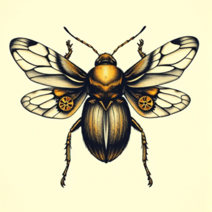 Steampunk Bug Tattoo