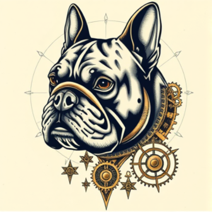 Steampunk Bulldog Tattoo
