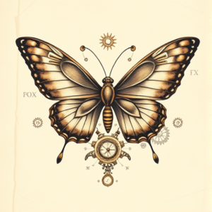 Steampunk Butterfly Tattoo