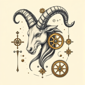 Steampunk Capricorn Tattoo