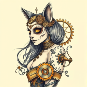 Steampunk Catrina Tattoo