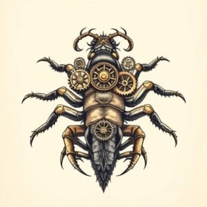 Steampunk Centipede Tattoo