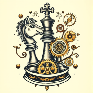 Steampunk Chess Tattoo