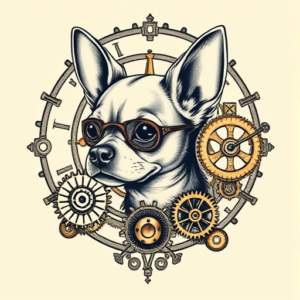 Steampunk Chihuahua Tattoo
