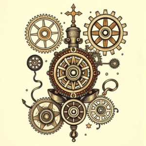 Steampunk Christmas Tattoo