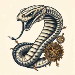 Steampunk Cobra Tattoo