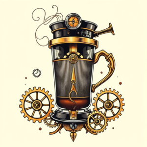 Steampunk Coffee Tattoo