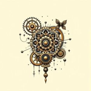 Steampunk Crochet Tattoo