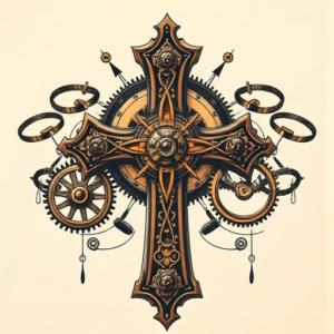 Steampunk Cross Tattoo
