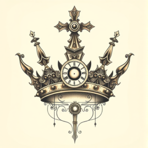 Steampunk Crown Tattoo