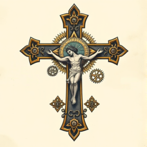 Steampunk Crucifix Tattoo