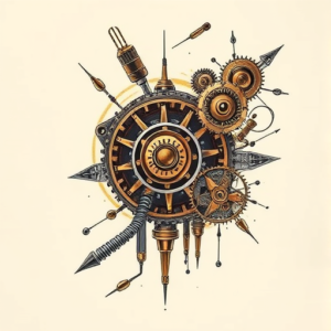 Steampunk Cyber Tattoo