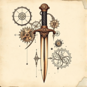 Steampunk Dagger Tattoo