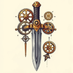 Steampunk Dagger Tattoo