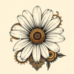 Steampunk Daisy Tattoo