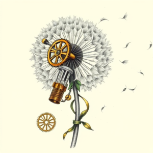 Steampunk Dandelion Tattoo
