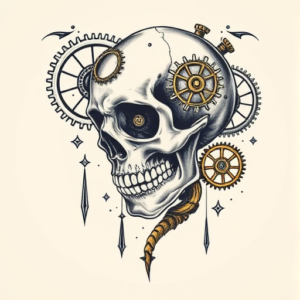 Steampunk Death Tattoo