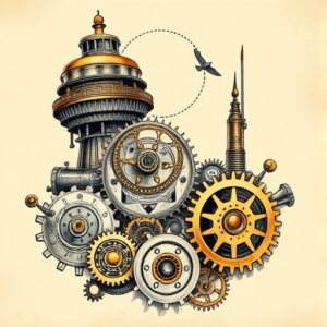 Steampunk Desert Tattoo