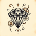 Steampunk Diamond Tattoo