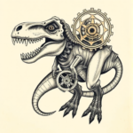 Steampunk Dinosaur Tattoo