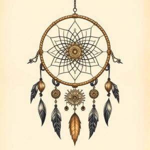 Steampunk Dreamcatcher Tattoo