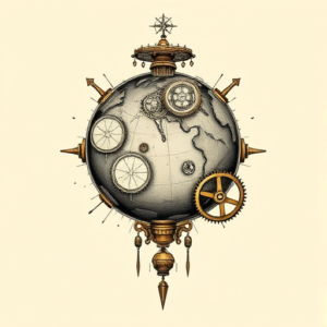Steampunk Earth Tattoo