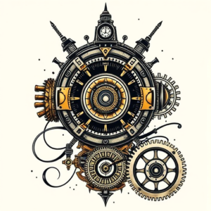 Steampunk Evangelion Tattoo