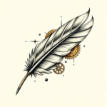 Steampunk Feather Tattoo