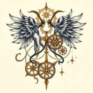 Steampunk Gemini Tattoo