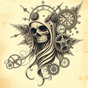 Steampunk Ghost Tattoo