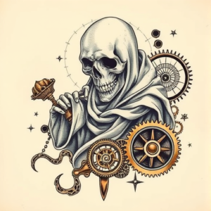 Steampunk Ghost Tattoo