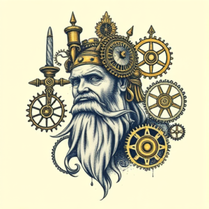 Steampunk God Tattoo