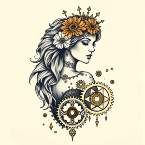 Steampunk Goddess Tattoo