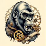 Steampunk Gorilla Tattoo