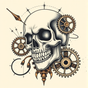 Steampunk Halloween Tattoo