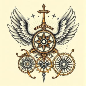 Steampunk Heaven Tattoo