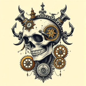 Steampunk Hecate Tattoo