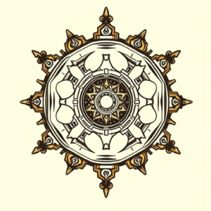 Steampunk Hexagon Tattoo