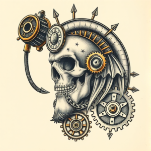 Steampunk Horus Tattoo