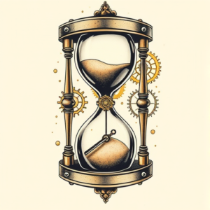 Steampunk Hourglass Tattoo