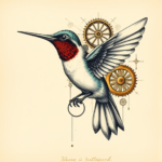Steampunk Hummingbird Tattoo
