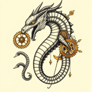 Steampunk Hydra Tattoo