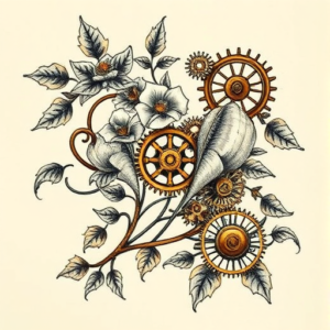 Steampunk Ivy Tattoo