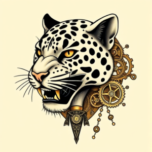 Steampunk Jaguar Tattoo