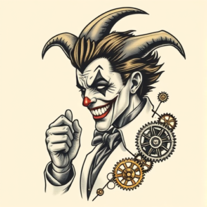 Steampunk Joker Tattoo