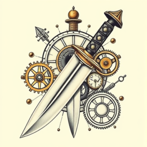Steampunk Knife Tattoo