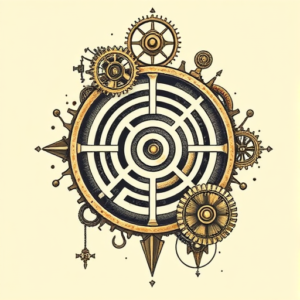 Steampunk Labyrinth Tattoo