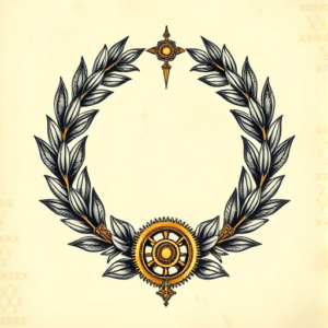 Steampunk Laurel Tattoo